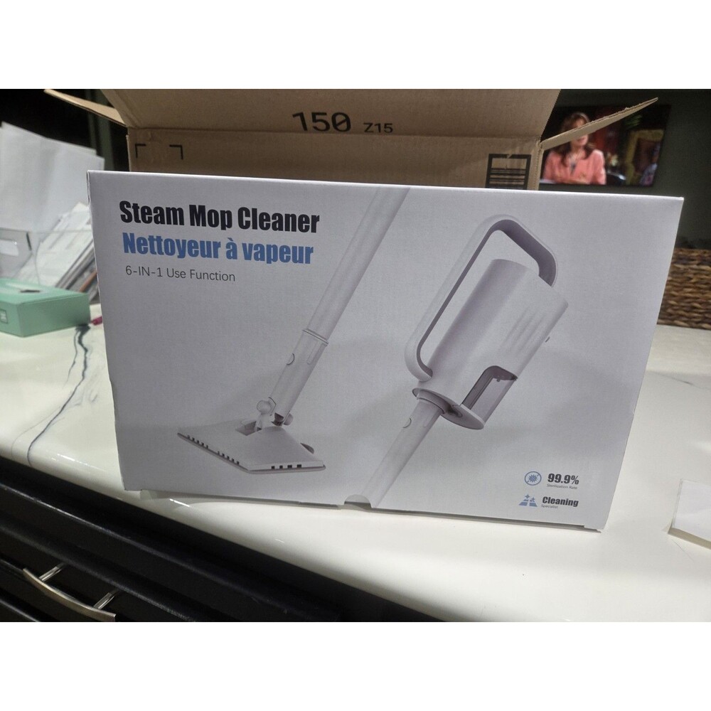 Steam Cleaner 6 In1 Rotated Steam Mop Cleaner with 2 Modes 2 Microfiber Pads bxd